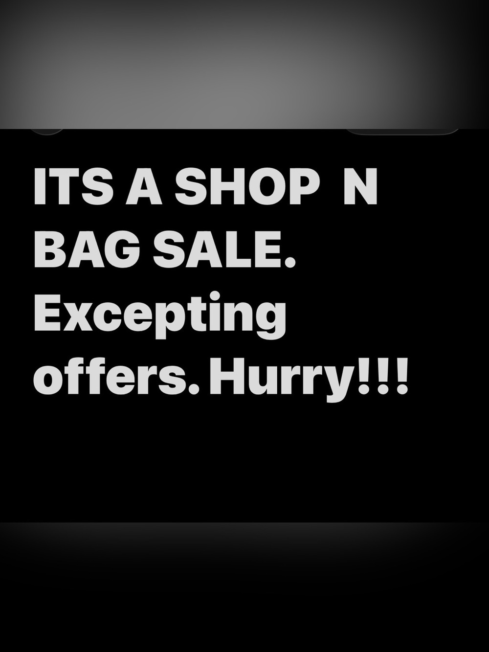 Pocketbooks on sale. Make me an offer I can’t refuse.